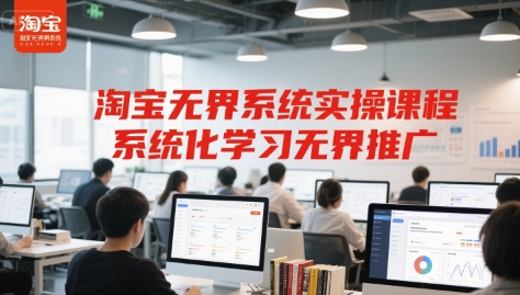 淘宝无界系统实操课程，系统化学习无界推广网赚项目-副业赚钱-互联网创业-资源整合猫猫网创库