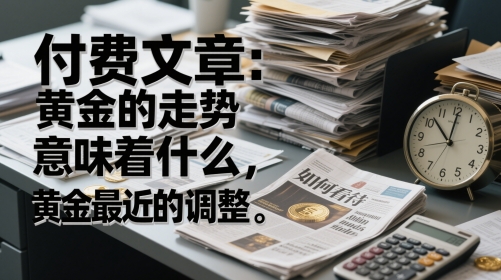 付费文章：黄金的走势意味着什么，如何看待黄金最近的调整网赚项目-副业赚钱-互联网创业-资源整合猫猫网创库