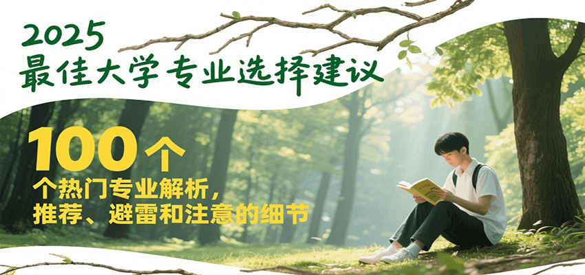2025最佳大学专业选择建议，100个热门专业解析，推荐、避雷和注意的细节网赚项目-副业赚钱-互联网创业-资源整合猫猫网创库