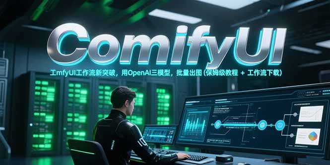 ComfyUI工作流新突破，用OpenAI三模型，批量出图(保姆级教程+工作流下载网赚项目-副业赚钱-互联网创业-资源整合猫猫网创库
