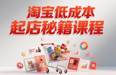 子枫老师·淘宝低成本起店系统课网赚项目-副业赚钱-互联网创业-资源整合猫猫网创库