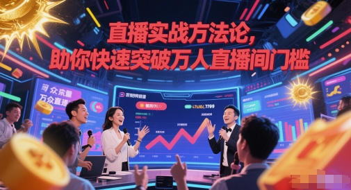 直播实战方法论，助你快速突破万人直播间门槛网赚项目-副业赚钱-互联网创业-资源整合猫猫网创库