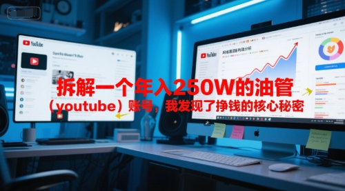 付费文章：拆解一个年入250W的油管(youtube)账号，我发现了挣钱的核心秘密网赚项目-副业赚钱-互联网创业-资源整合猫猫网创库