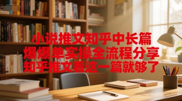小说推文知乎中长篇爆单实操全流程分享，知乎推文看这一篇就够了网赚项目-副业赚钱-互联网创业-资源整合猫猫网创库