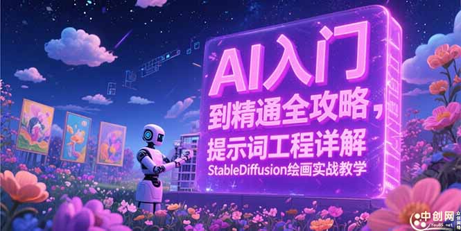 AI入门到精通全攻略，提示词工程详解，StableDiffusion绘画实战教学网赚项目-副业赚钱-互联网创业-资源整合猫猫网创库
