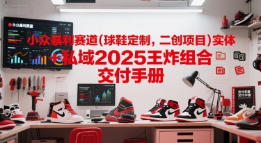 小众暴利赛道(球鞋定制，二创项目)实体+私域2025王炸组合  交付手册网赚项目-副业赚钱-互联网创业-资源整合猫猫网创库