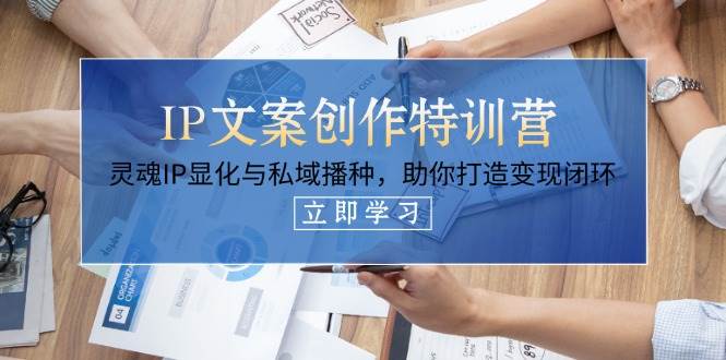 IP文案创作特训营，灵魂IP显化与私域播种，助你打造变现闭环(14节课)网赚项目-副业赚钱-互联网创业-资源整合猫猫网创库