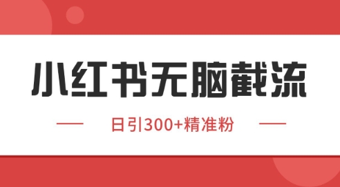 小红书截流同行客源，独家野路子获客玩法 日引200+暴力获客【揭秘】网赚项目-副业赚钱-互联网创业-资源整合猫猫网创库