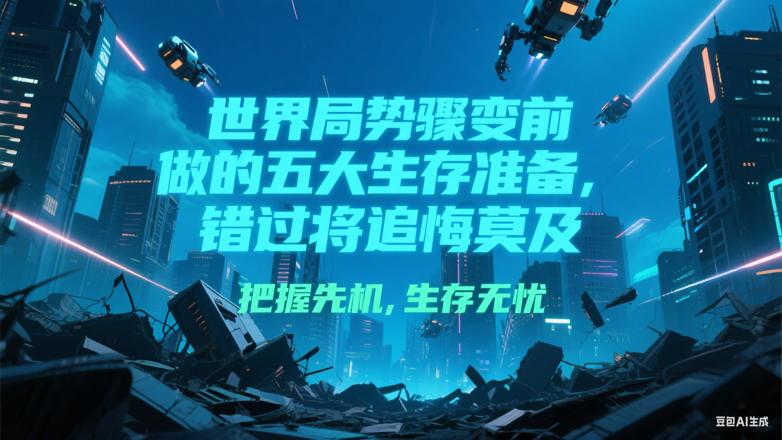 付费文章《世界局势骤变前必做的五大生存准备，错过将追悔莫及》网赚项目-副业赚钱-互联网创业-资源整合猫猫网创库