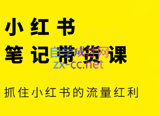 张宾·小红书笔记带货课(更新5月)网赚项目-副业赚钱-互联网创业-资源整合猫猫网创库